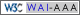 Level AAA conformance icon, W3C-WAI Web Content Accessibility Guidelines 1.0